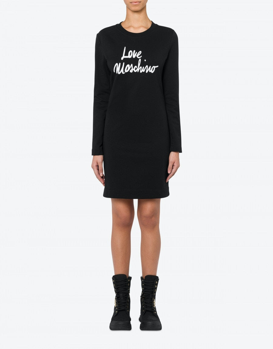 Abito Love Moschino in felpa / Nero - Ideal Moda