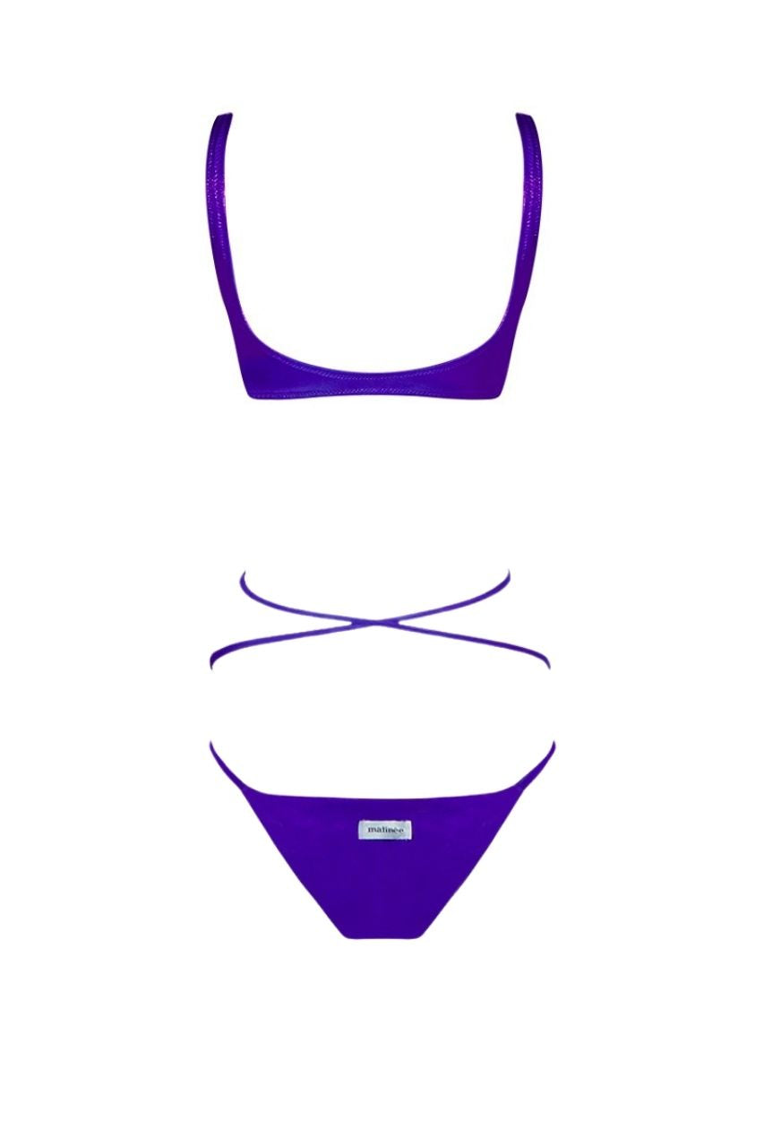Bikini Laminato Matinèe  / Viola - Ideal Moda