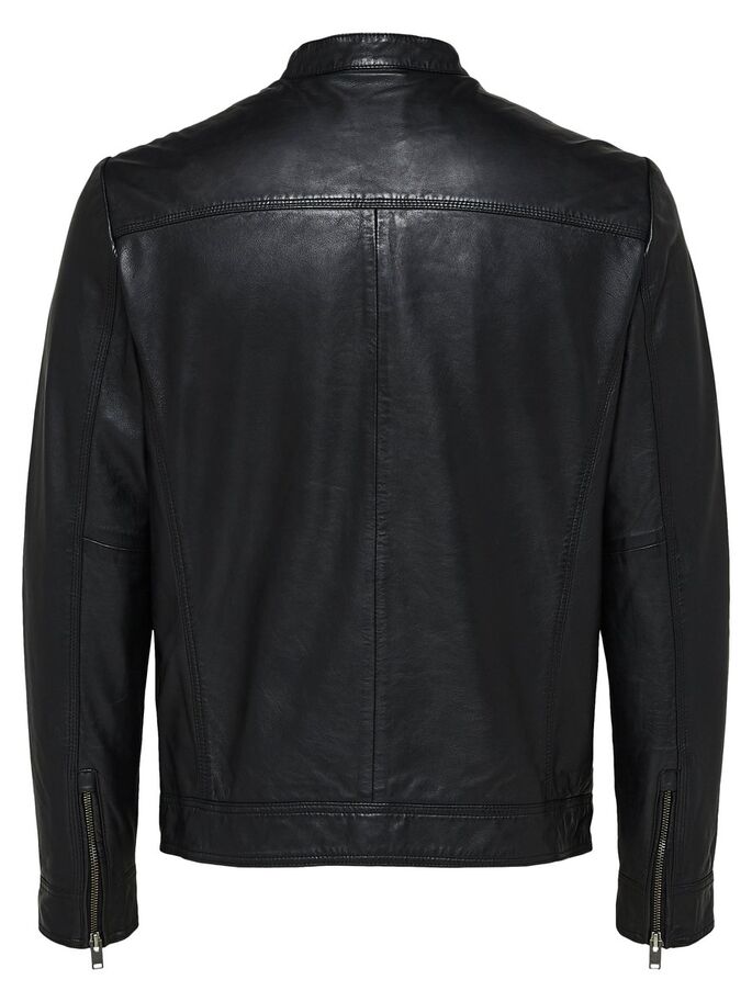 Giacca in Pelle / Nero - Ideal Moda