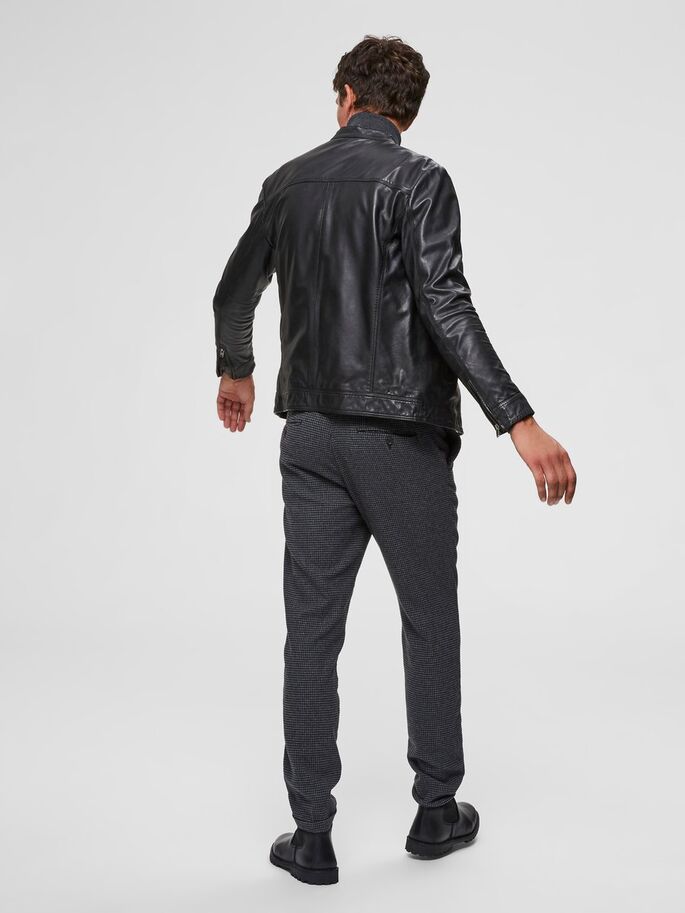 Giacca in Pelle / Nero - Ideal Moda