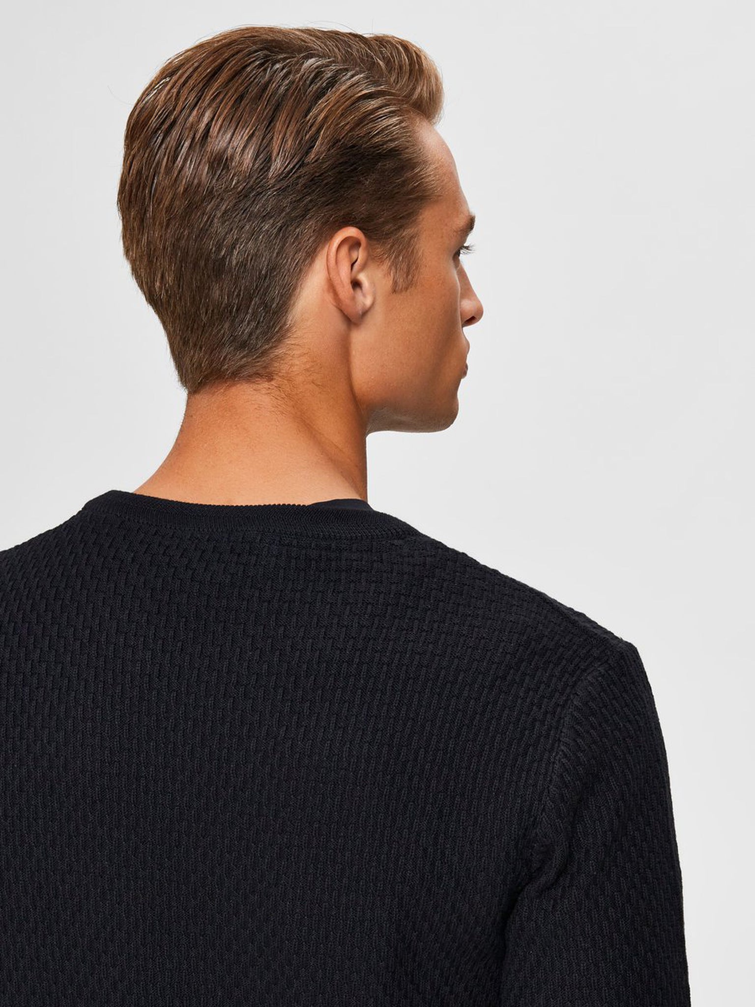 Pullover in cotone bio / Nero - Ideal Moda