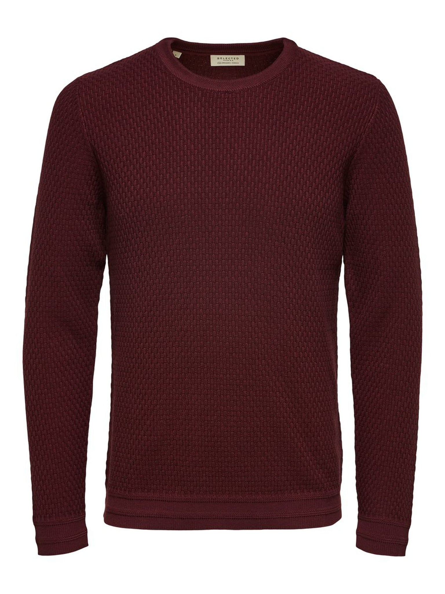 Pullover in cotone bio / Bordeaux - Ideal Moda