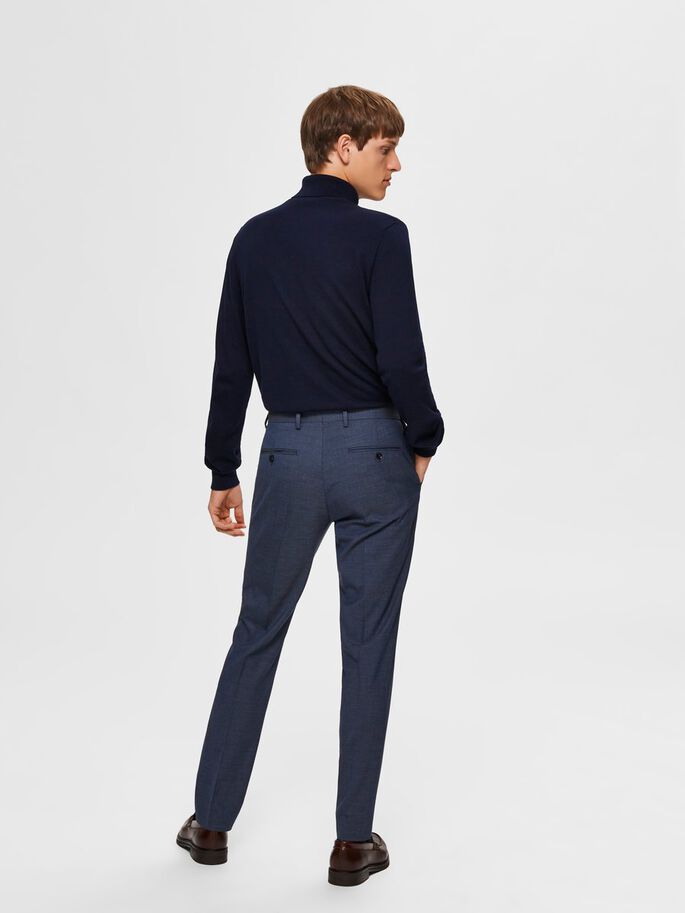 Collo Alto in Cotone / Blu - Ideal Moda