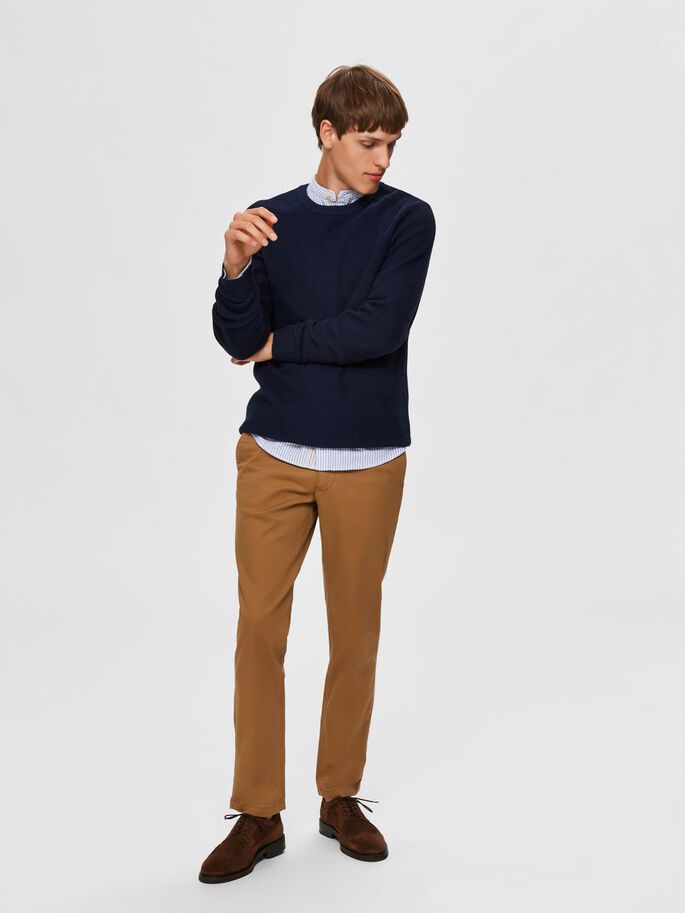 Maglia con Tramatura / Blu - Ideal Moda
