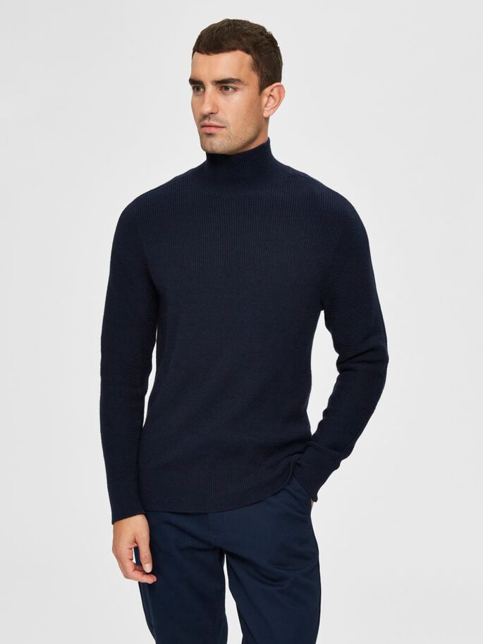 Pullover a Coste / Blu - Ideal Moda