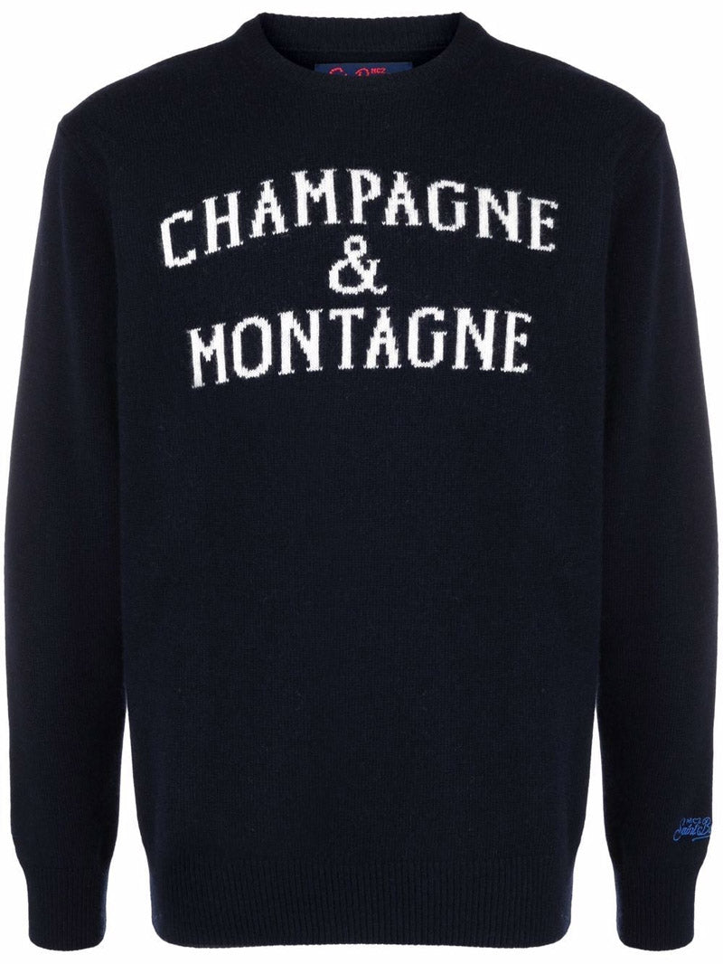 Maglia Saint Barth con stampa / Blu - Ideal Moda