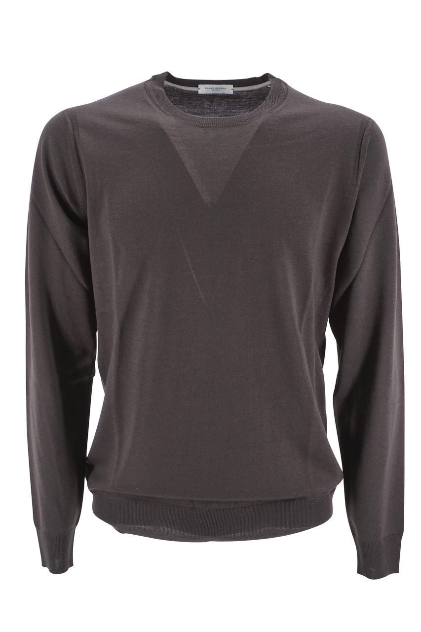 Maglia Paolo Pecora Girocollo / Marrone - Ideal Moda