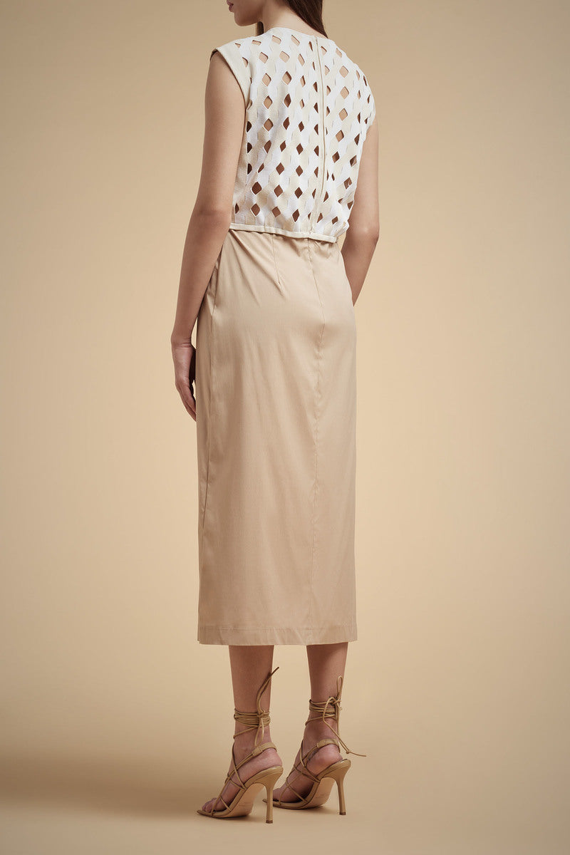 Abito Smanicato Liviana Conti / Beige - Ideal Moda