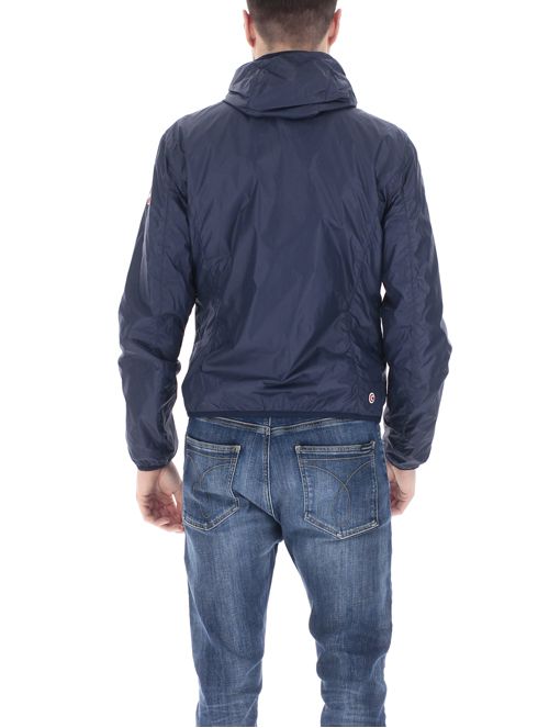 Giacca reversibile con cappuccio / Blu - Ideal Moda