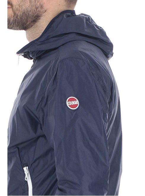 Giacca reversibile con cappuccio / Blu - Ideal Moda