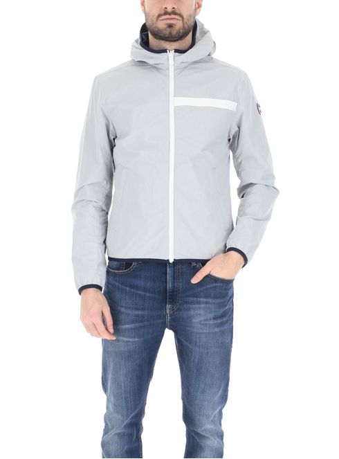 Giacca reversibile con cappuccio / Blu - Ideal Moda