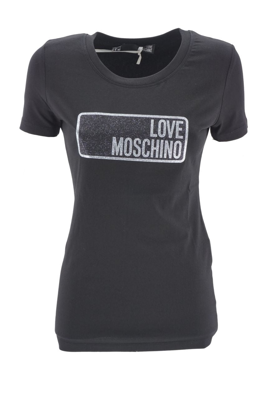 T-Shirt Love Moschino con Logo / Nero - Ideal Moda