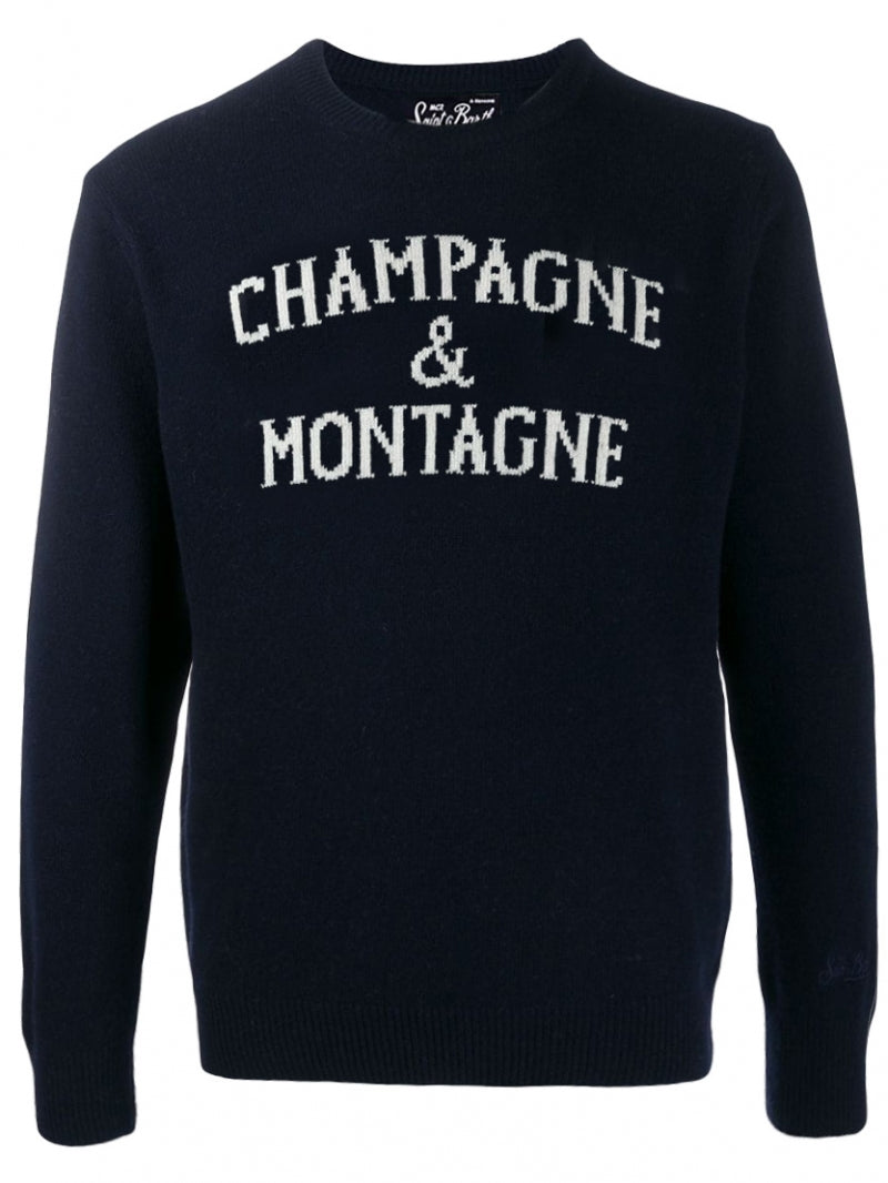 Maglia Saint Barth con stampa / Blu - Ideal Moda