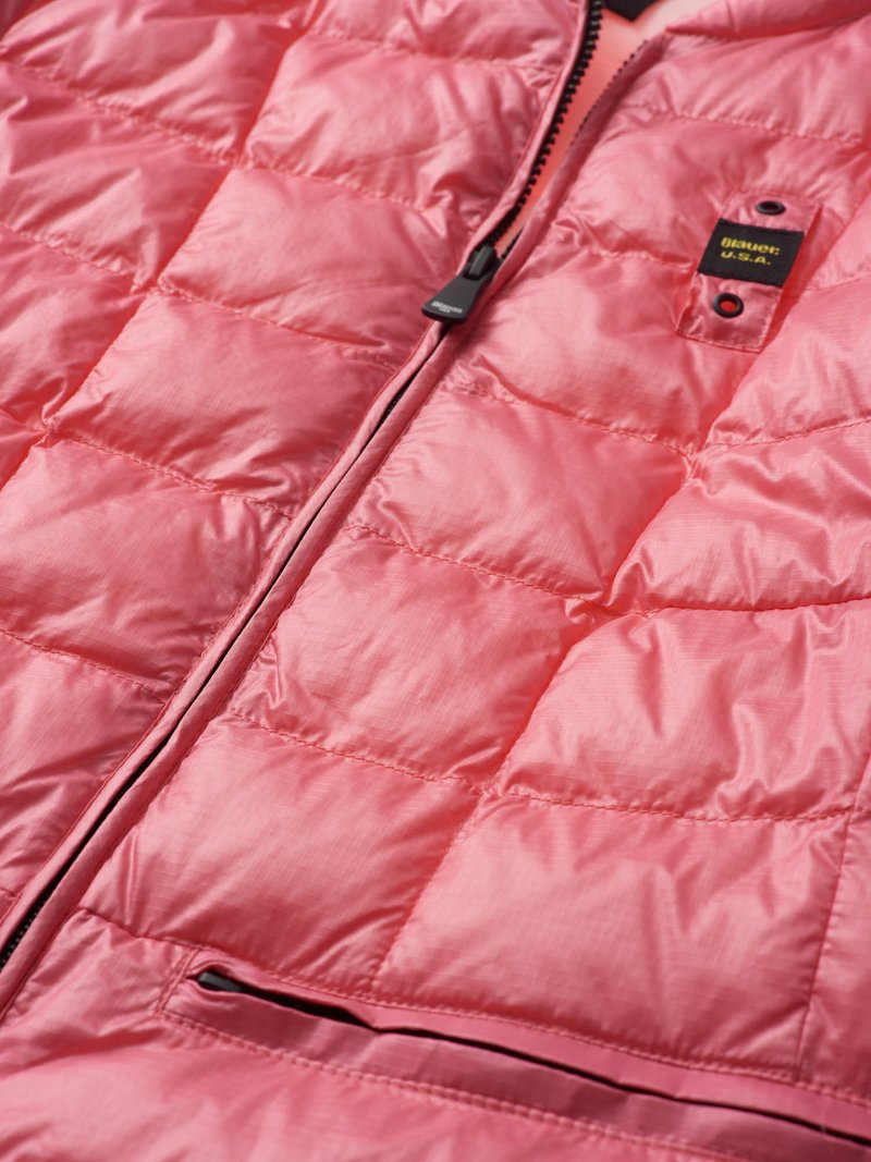 Piumino da Donna con Logo Blauer / Rosa - Ideal Moda