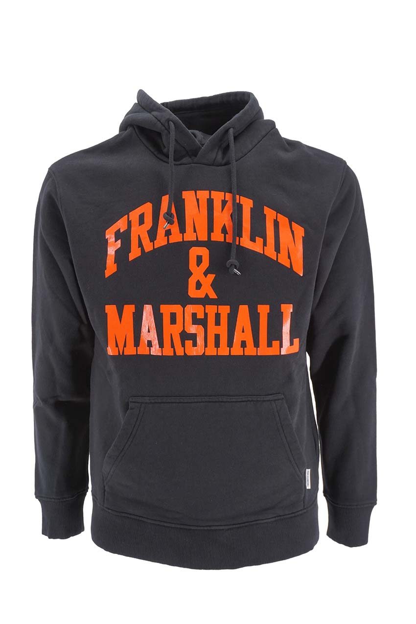 Felpa Franklin & Marshall con capuccio / Nero - Ideal Moda