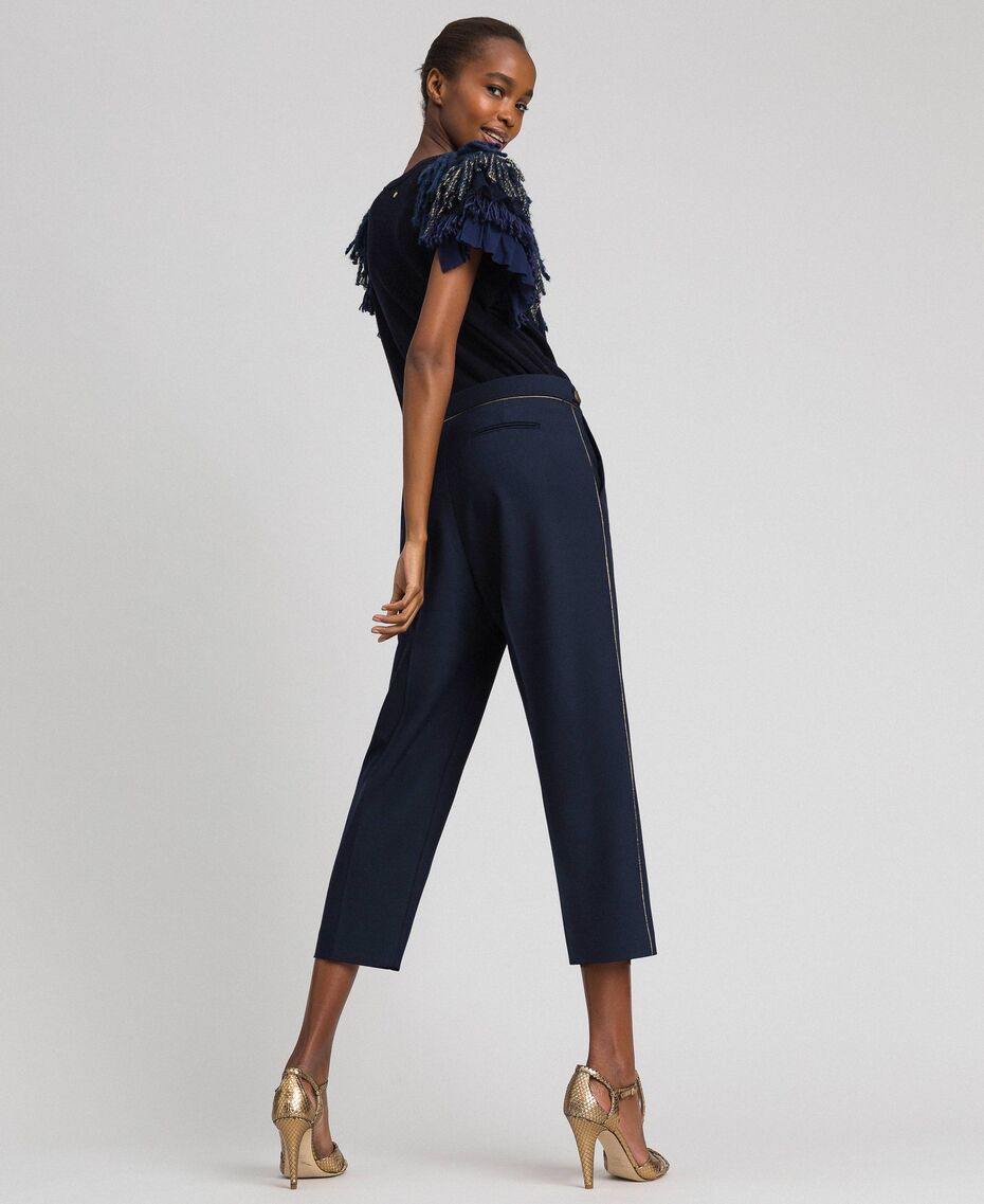 TT2458-PANTALONE / Blu - Ideal Moda