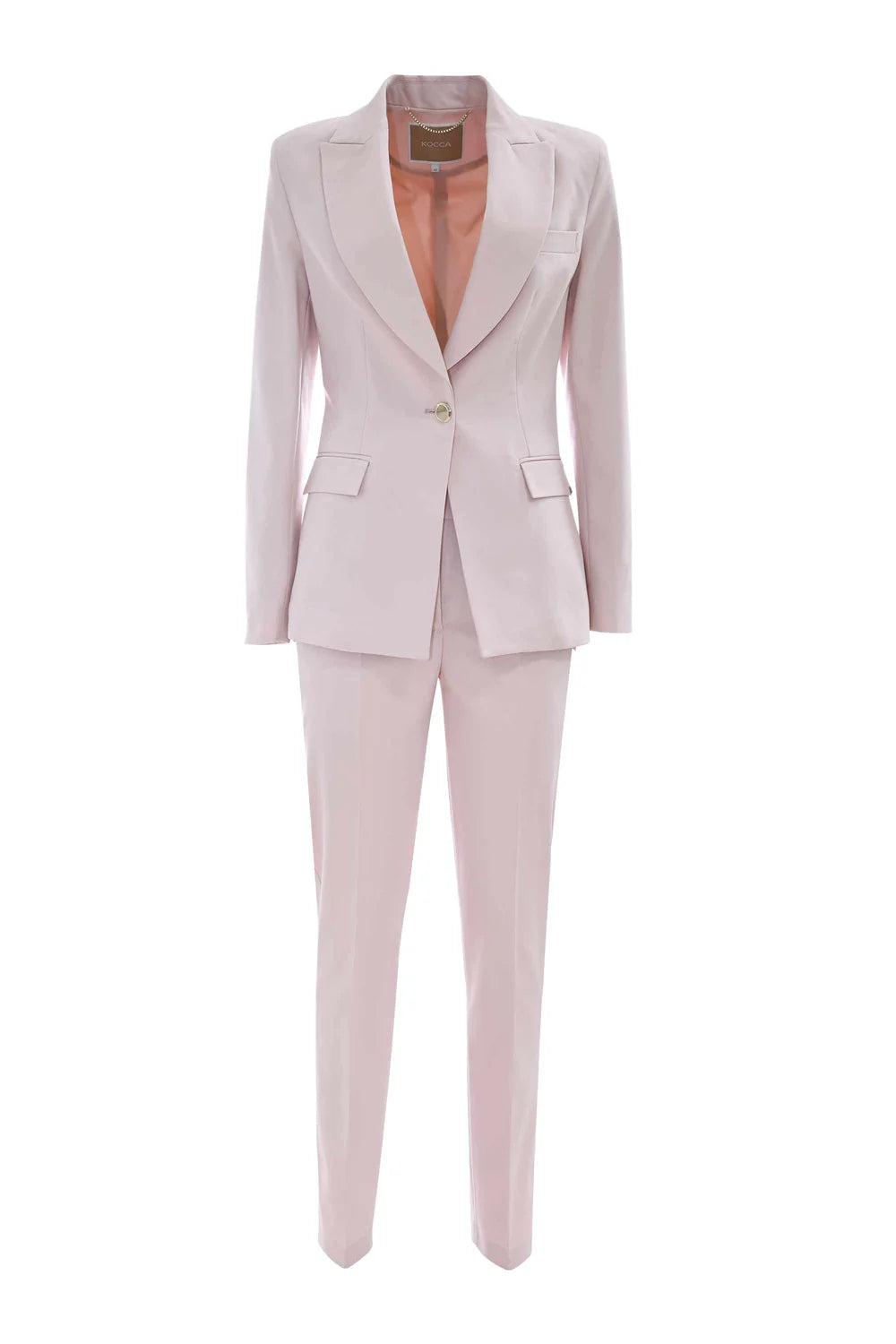Tailleur Monopetto Slim Fit Kocca / Rosa - Ideal Moda