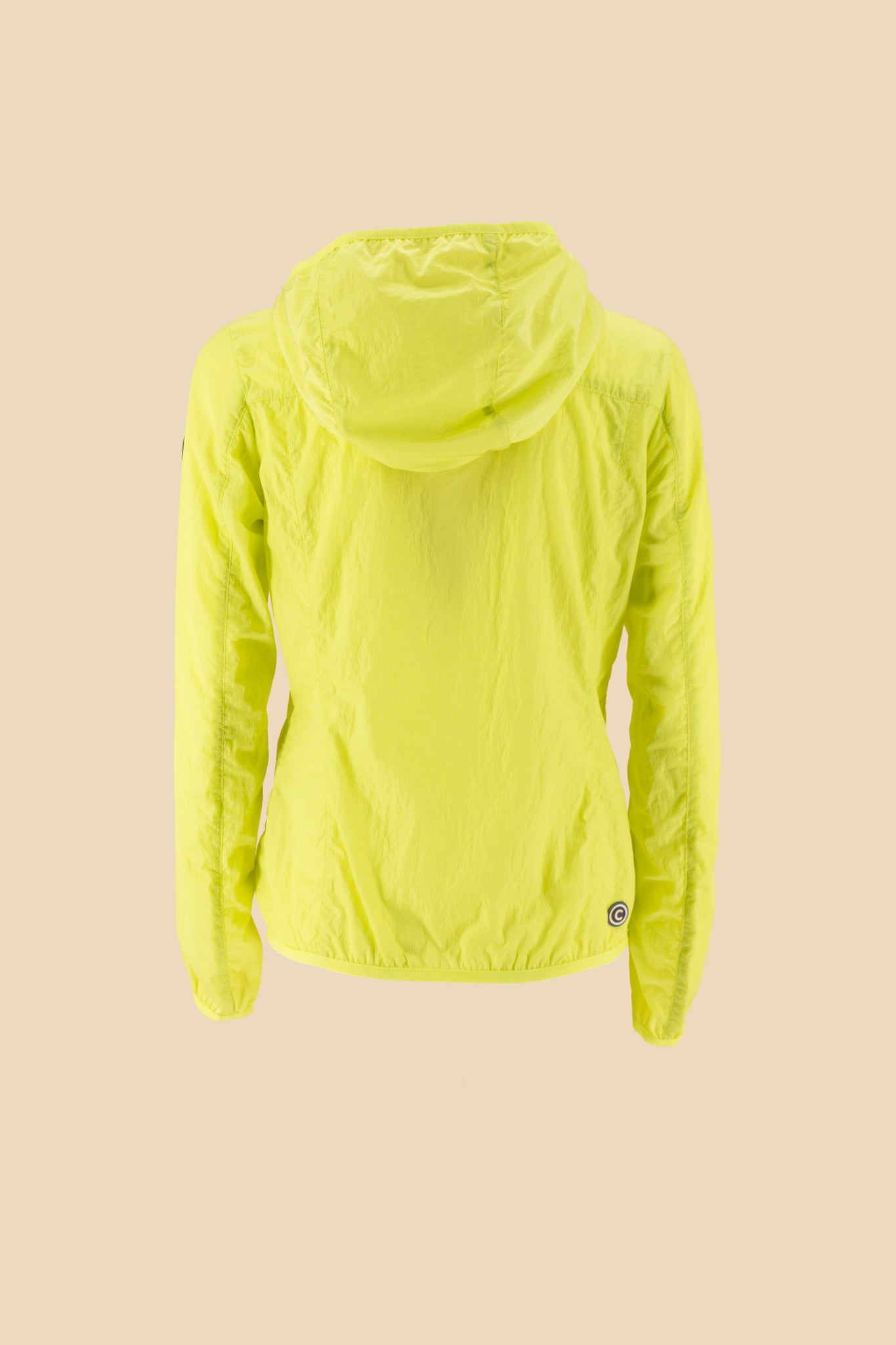 Giacca in Nylon con Cappuccio / Giallo - Ideal Moda