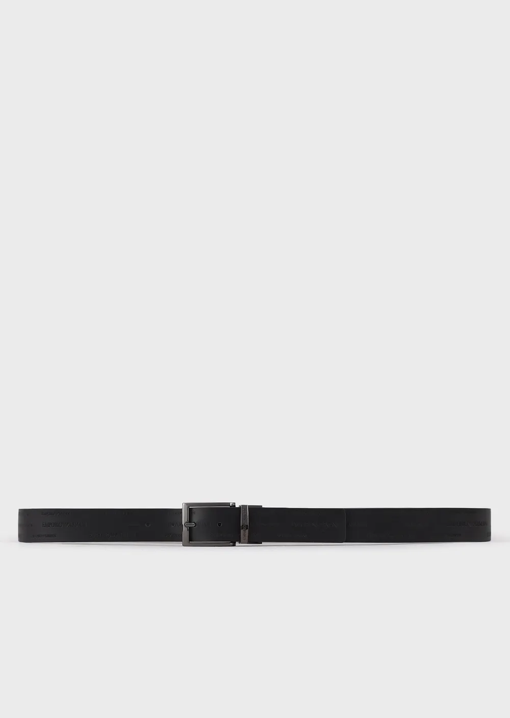Cintura Emporio Armani Reversibile / Nero - Ideal Moda