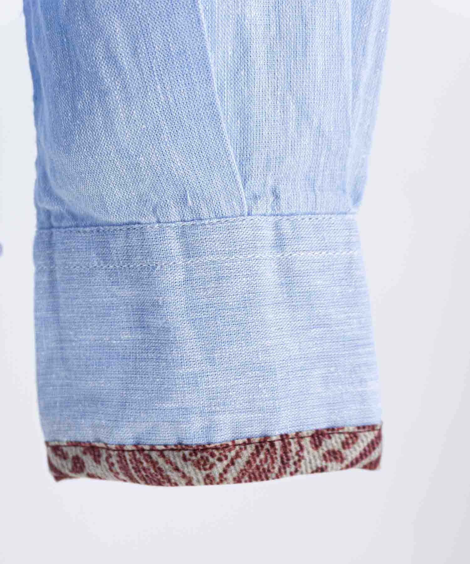 Camicia in Lino Bob "Tutor" / Azzurro - Ideal Moda