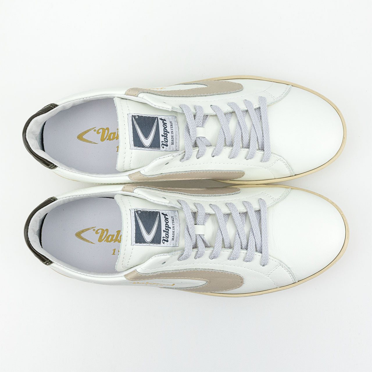 Sneaker in Pelle con Logo Valsport / Bianco - Ideal Moda