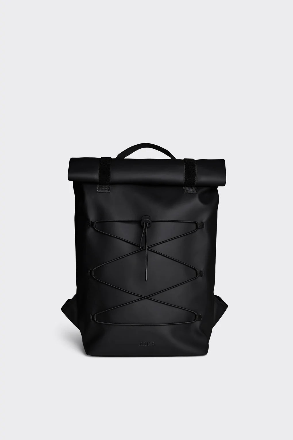 Zaino Velcro Rolltop Rains / Nero - Ideal Moda