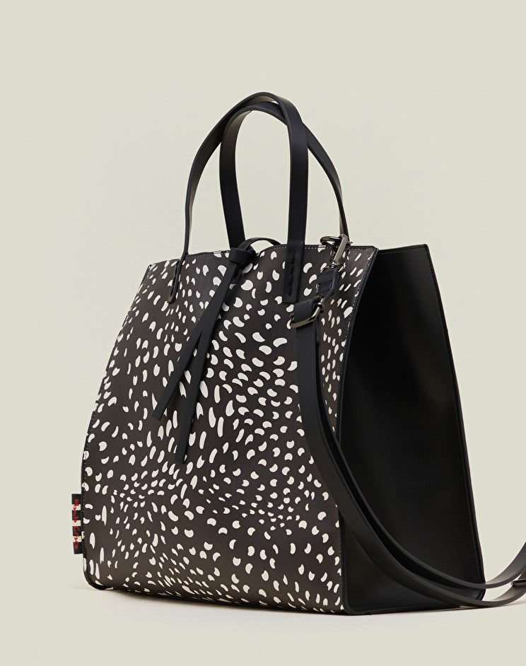 Borsa Felicia con Stampa a Pois Manila Grace / Nero - Ideal Moda