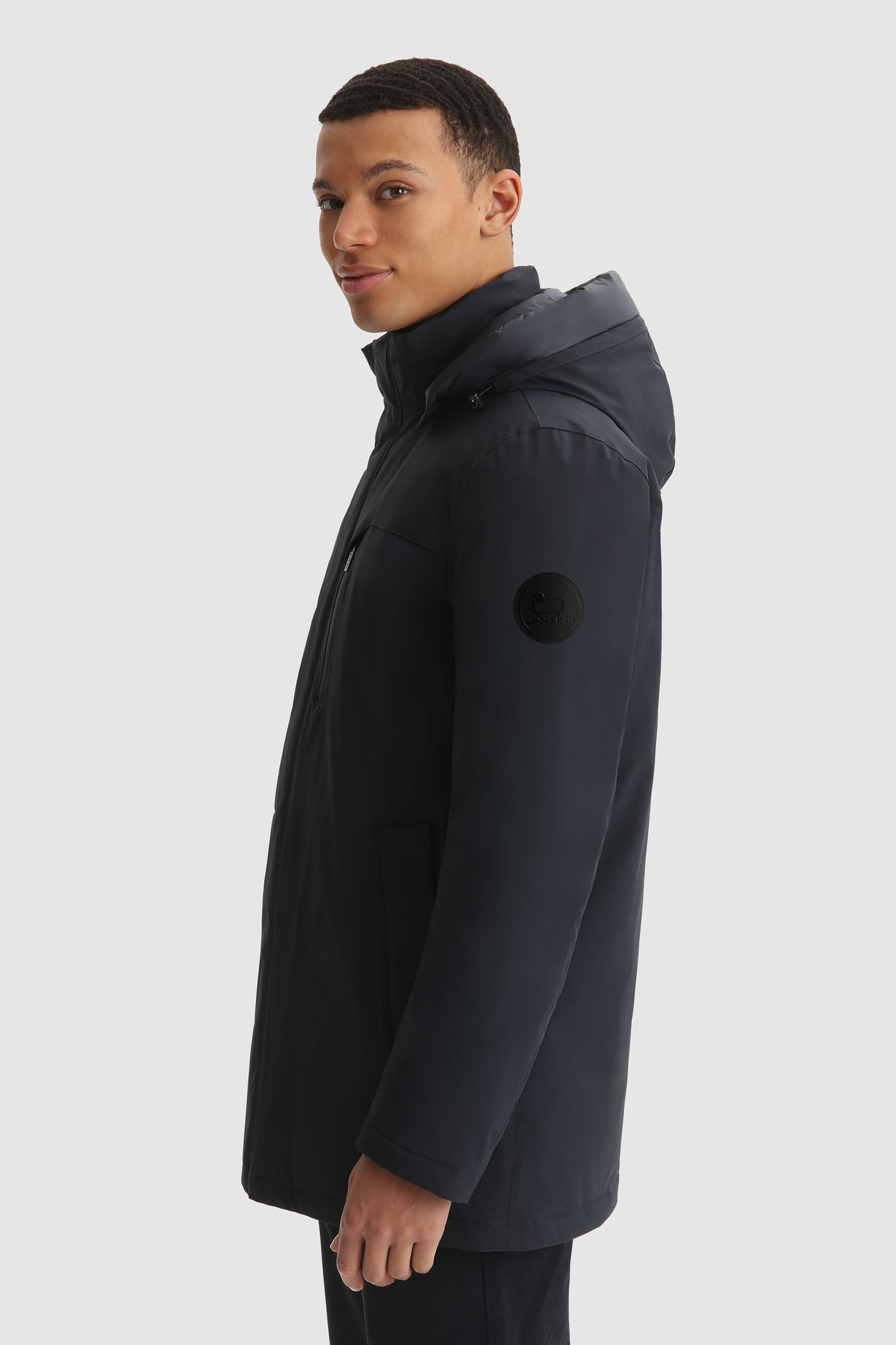 Giubbino Woolrich Mountain Parka Stretch / Blu - Ideal Moda