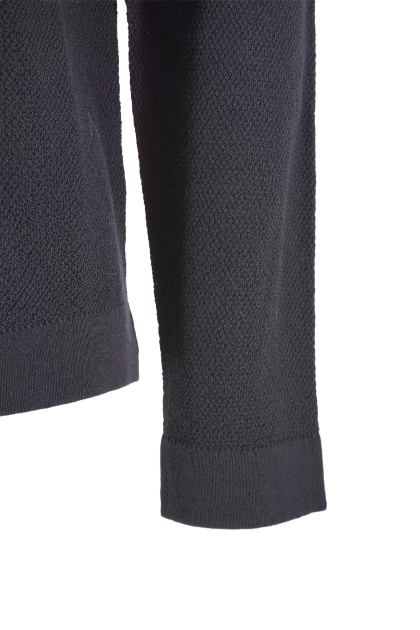 Maglia con Collo Quadrato Vneck / Nero - Ideal Moda