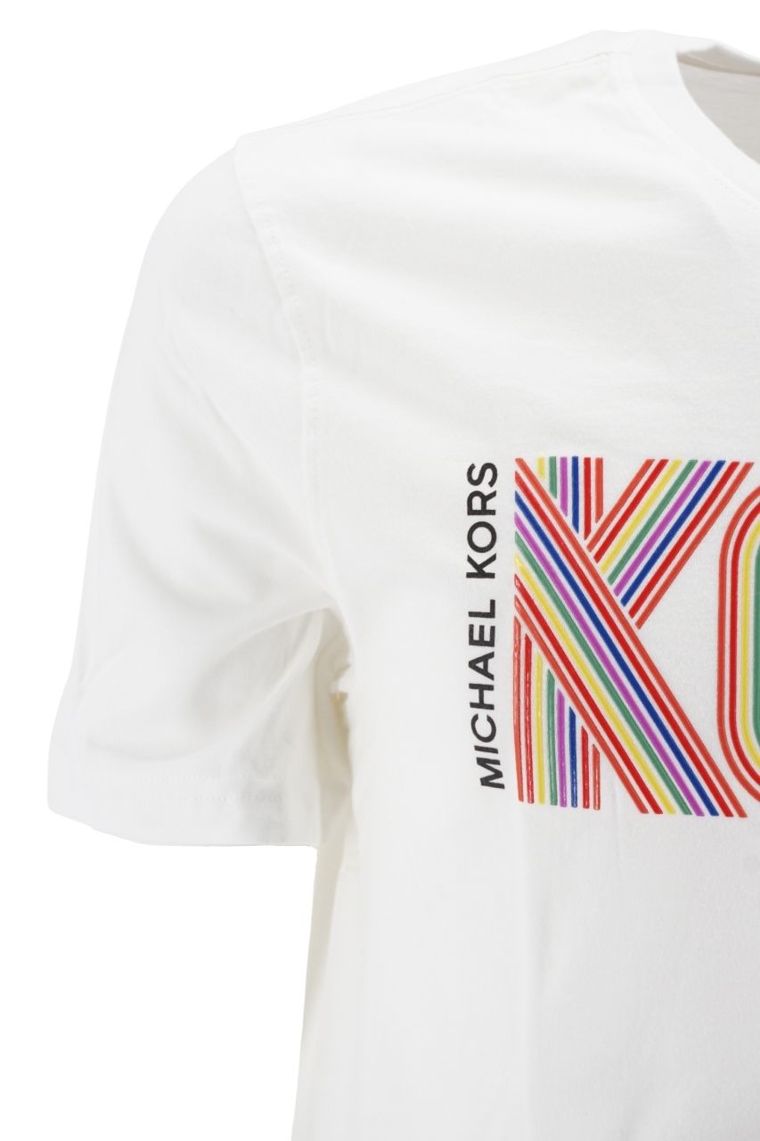 T-Shirt con Logo Michael Kors / Bianco - Ideal Moda