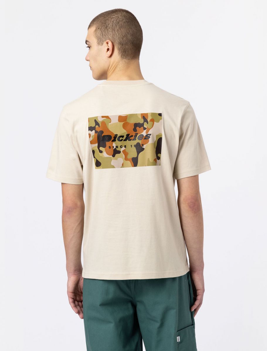 T-Shirt Dickies con Stampa / Beige - Ideal Moda