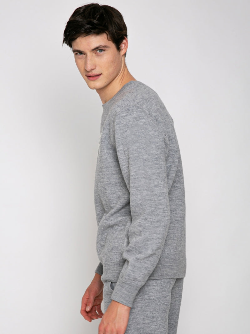 Maglia Saint Barth con Ricamo / Grigio - Ideal Moda