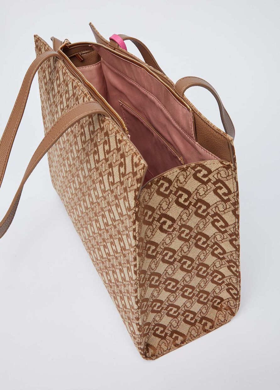 Borsa Liu Jo in Jacquard / Beige - Ideal Moda