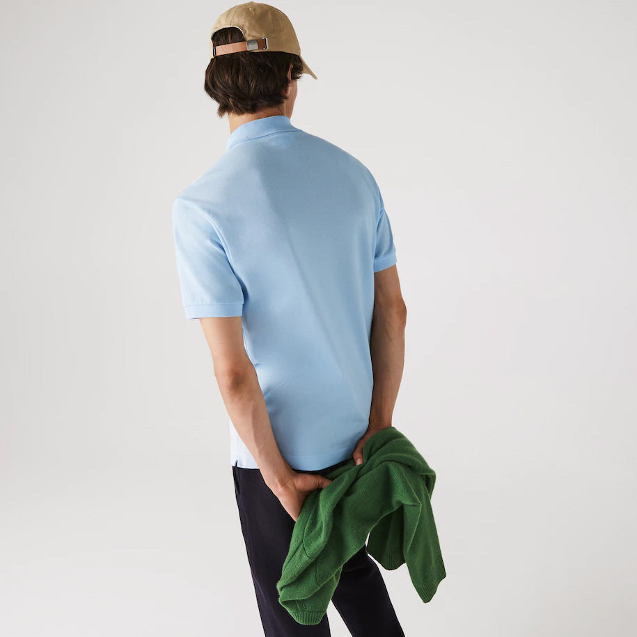 Polo Lacoste L.12.12 classic fit in petit piqué / Celeste - Ideal Moda