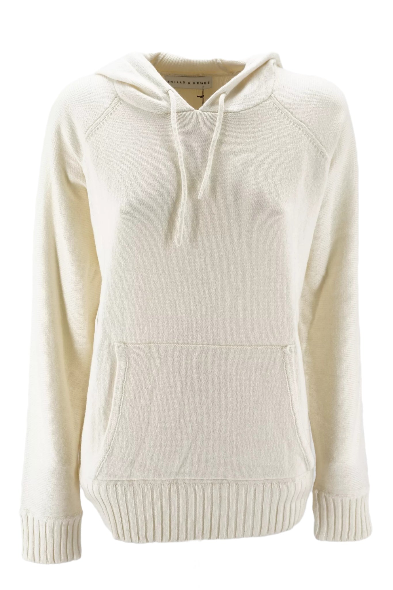 Maglia con Cappuccio Skills & Genes / Bianco - Ideal Moda