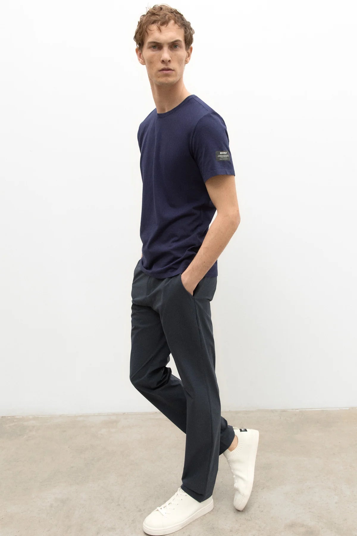T-Shirt con Logo Ecoalf / Blu - Ideal Moda