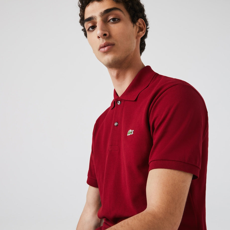 Polo Lacoste L.12.12 classic fit in petit piqué / Bordeaux - Ideal Moda