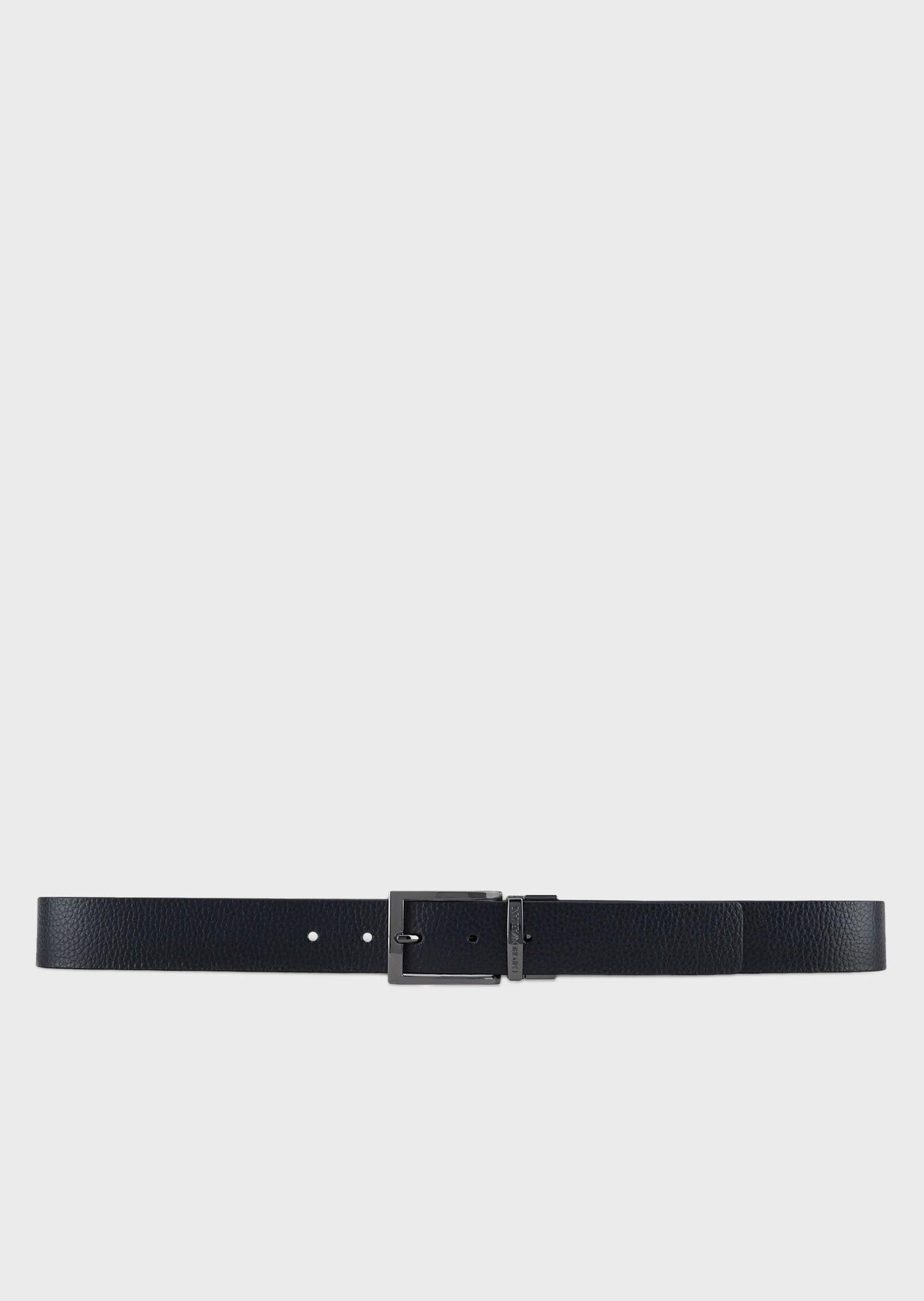 Cintura Emporio Armani Reversibile in Pelle / Blu - Ideal Moda