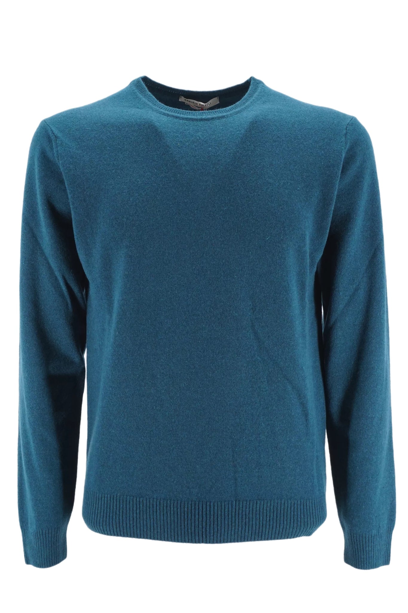 Maglia Girocollo in Cashmere Riciclato / Verde - Ideal Moda