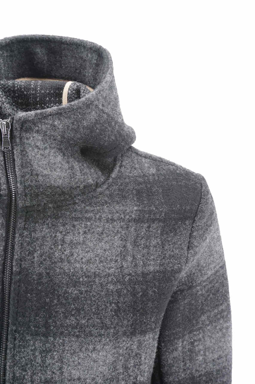 Cappotto ATPCO con cappuccio / Grigio - Ideal Moda