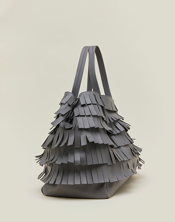 Borsa con Frange Manila Grace / Grigio - Ideal Moda