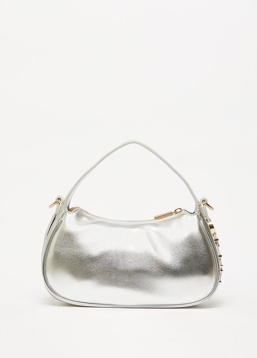 Borsa a Mano Laminata Liu Jo / Argento - Ideal Moda