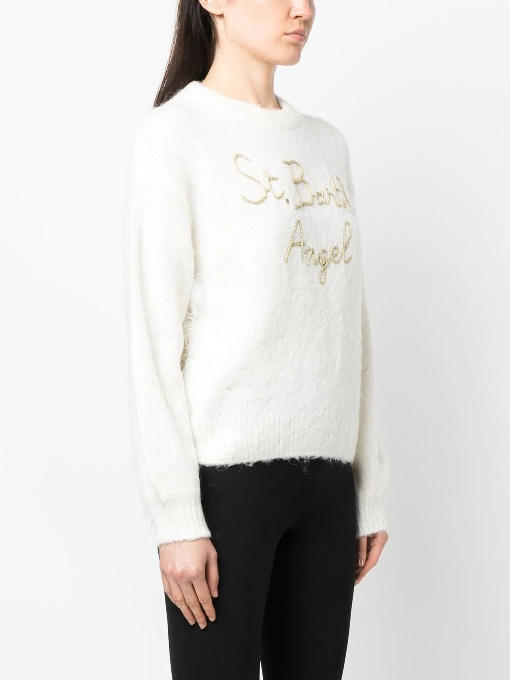 Maglia con Ricamo Mc2 Saint Barth / Bianco - Ideal Moda