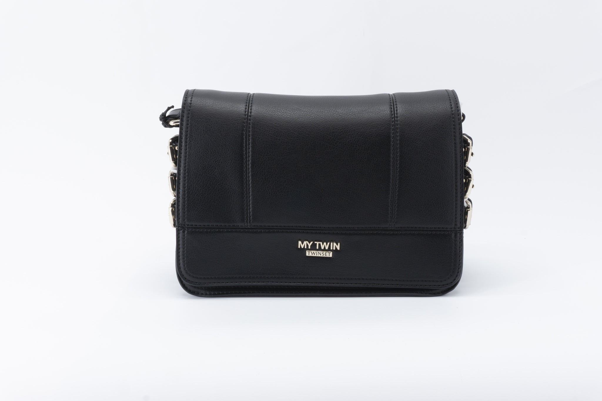 Borsa a tracolla con cinturini / Nero - Ideal Moda