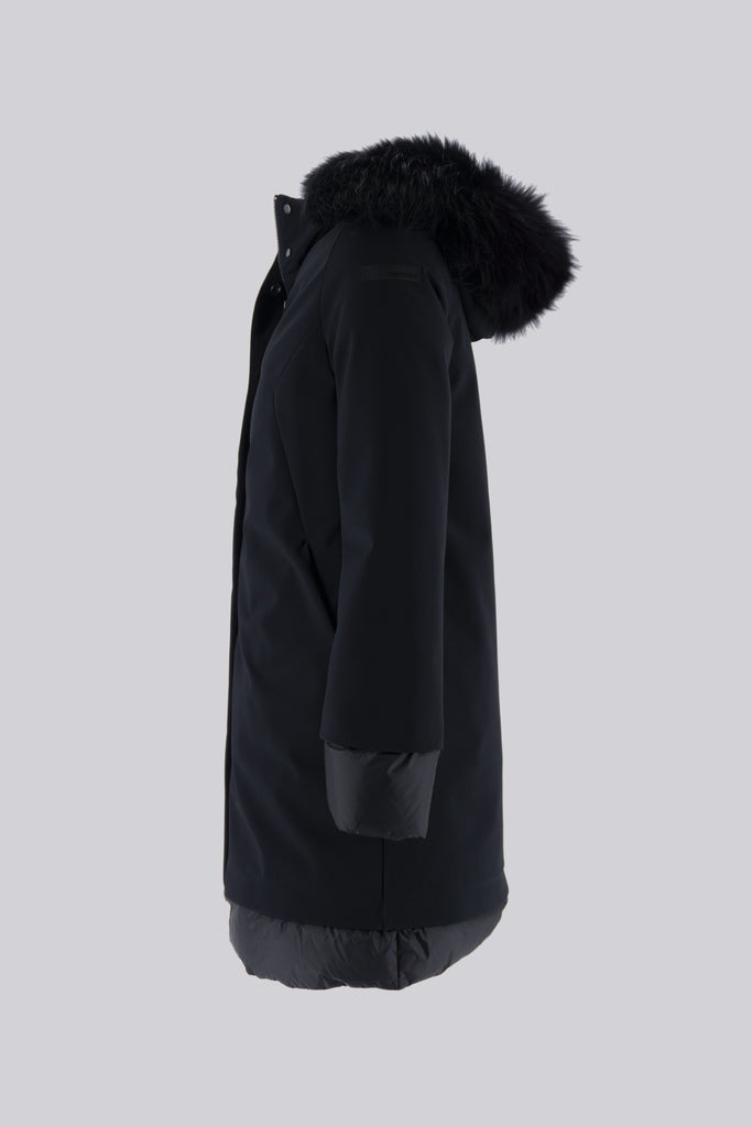 Winter Light Long Lady Fur / Nero - Ideal Moda