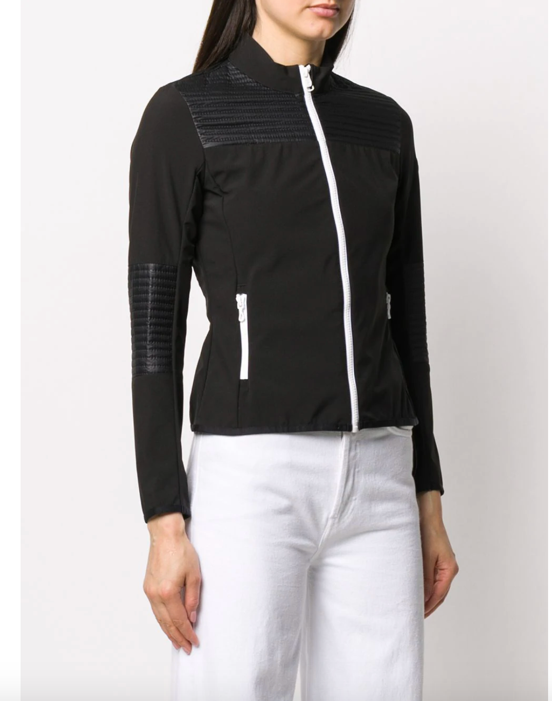 Giacca sportiva con zip  / Nero - Ideal Moda