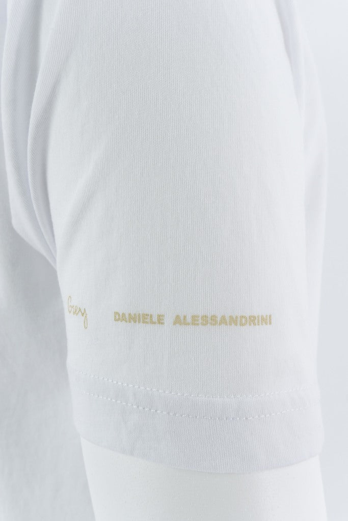 T-Shirt Girocollo con Taschino / Bianco - Ideal Moda