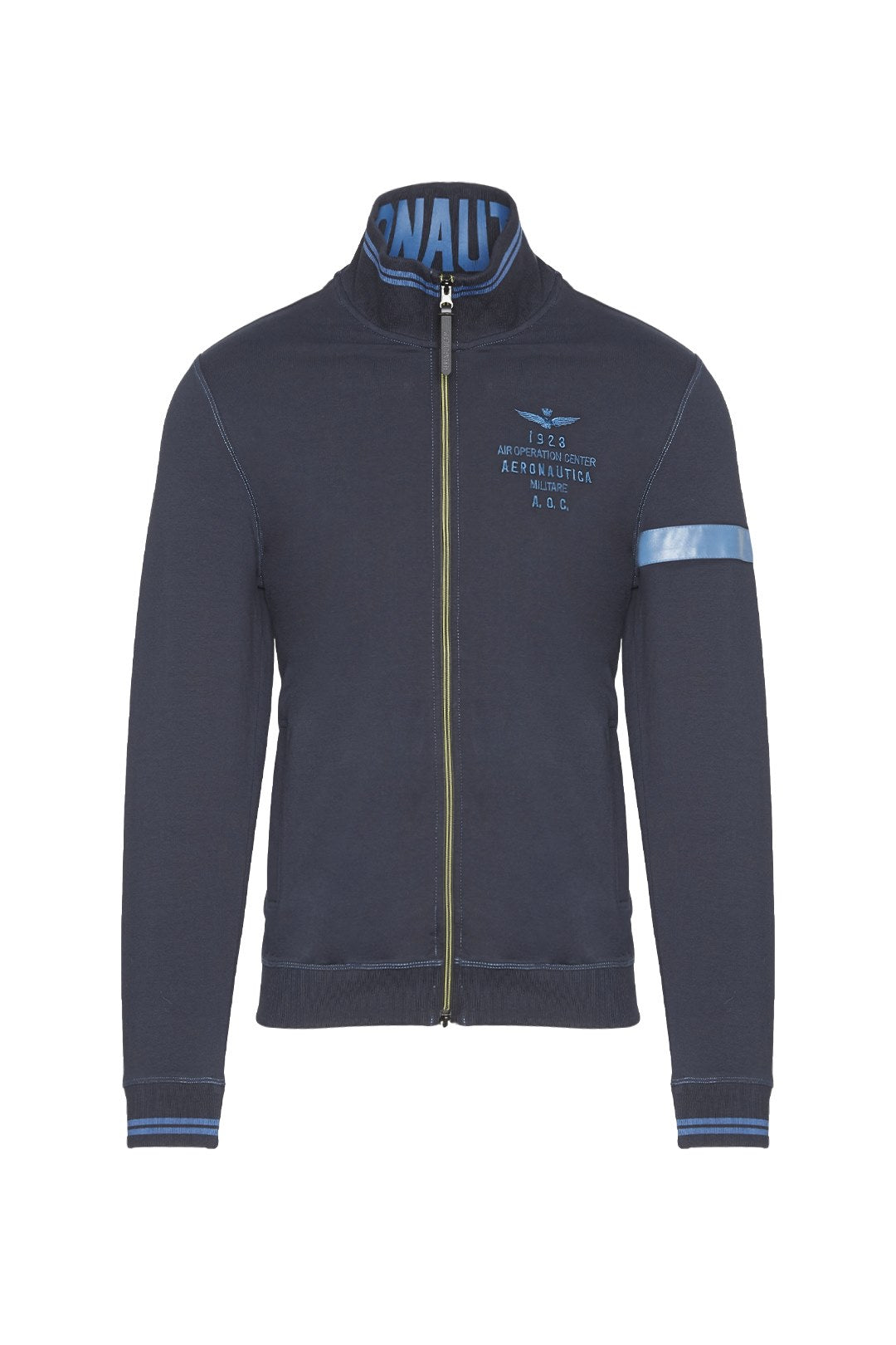 Felpa Full Zip  / Blu - Ideal Moda