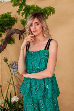 Canotta fantasia / Verde - Ideal Moda