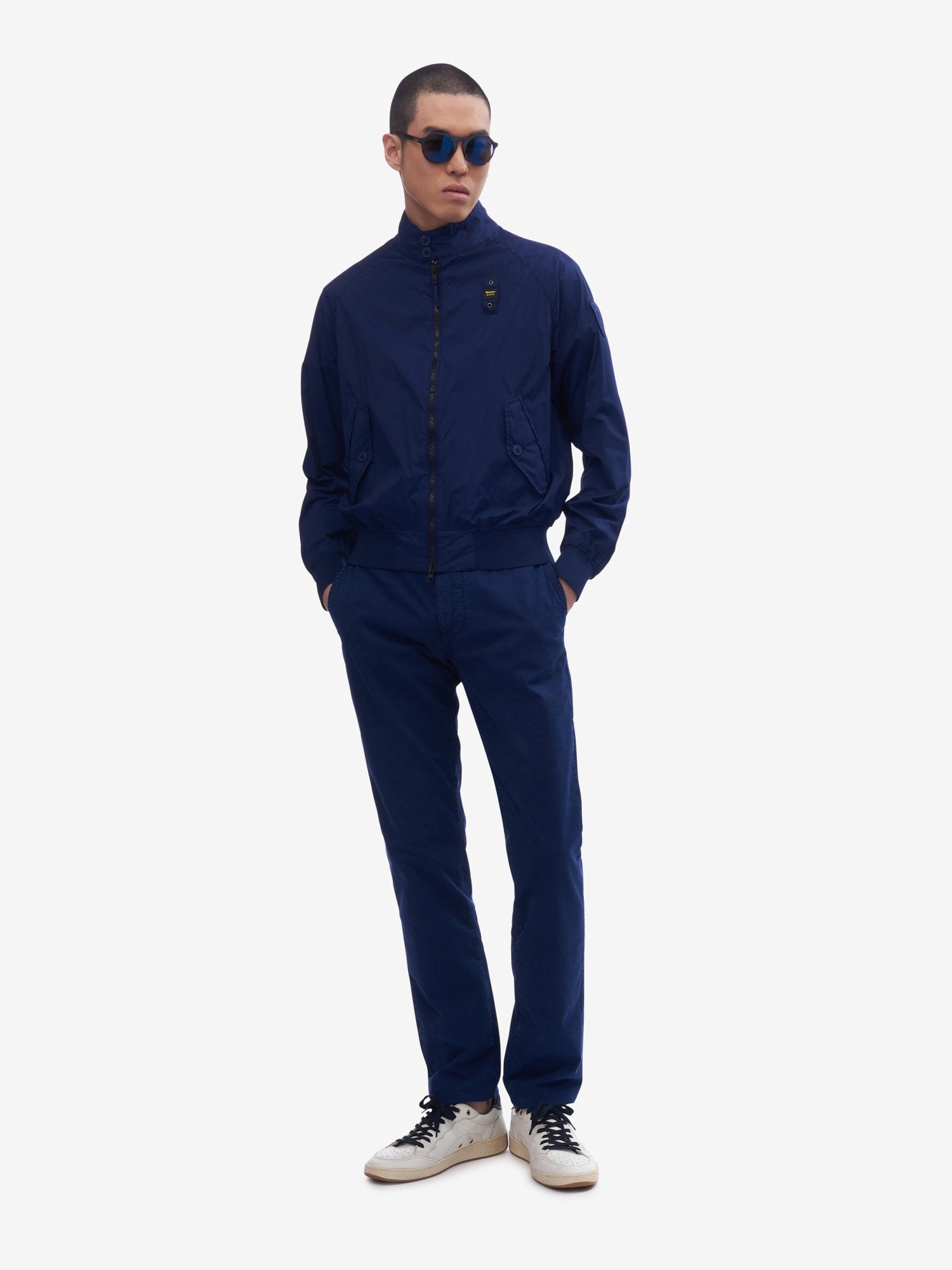 Giubbino sfoderato opaco hodgson / Blu - Ideal Moda